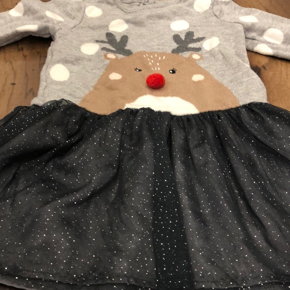 H&M - Toddler Girl Reindeer Sweater Dress - Picture 2 of 6